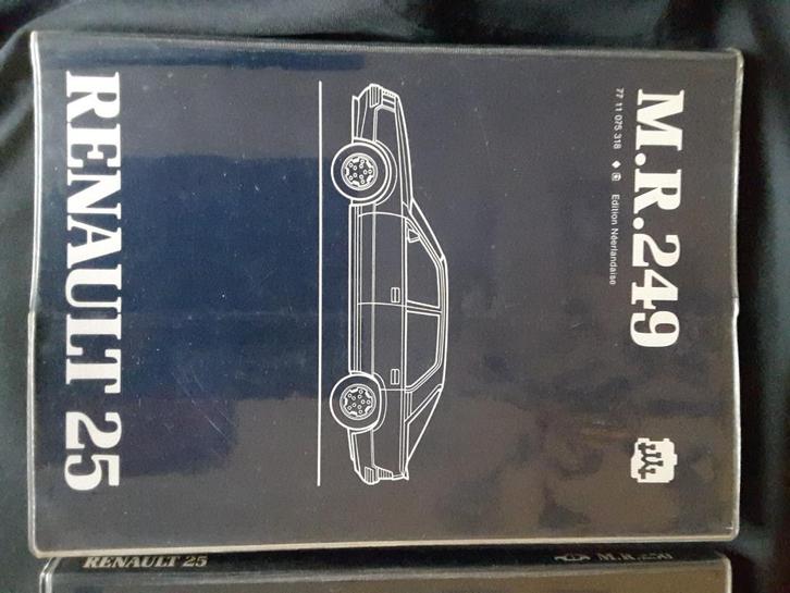 Werkplaatshandboeken M.r. 249 en 250, INJ. ( D) Renault 25., Autos : Divers, Modes d'emploi & Notices d'utilisation, Enlèvement ou Envoi