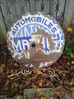 Originele emaille plaat voor auto's van Mathis, Verzamelen, Ophalen of Verzenden