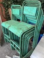 Groene vintage barkruk - hoge zitstoel, Zo goed als nieuw, Ophalen