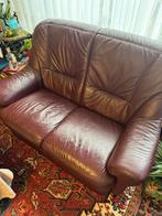Canapé 2 places en cuir, Maison & Meubles, 150 à 200 cm, Comme neuf, Deux personnes, Banc droit