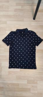 H&M Zomerse Polo - Maat S - Marineblauw - Uitstekende Staat, Vêtements | Hommes, Polos, Comme neuf, Bleu, Taille 46 (S) ou plus petite