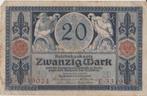 Reichsbanknote Zwanzig Mark 20 1915, Enlèvement ou Envoi, Billets en vrac, Allemagne