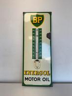BP emaille reclame thermometer 1952, Verzamelen, Ophalen of Verzenden, Gebruikt, Reclamebord