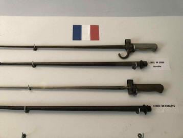 2 Lebel bajo WW1 avec fourreau : uniquement en vente ensembl, Enlèvement ou Envoi