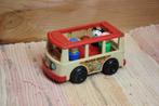 Vintage Fisher price bus, Ophalen of Verzenden, Gebruikt, Speelset