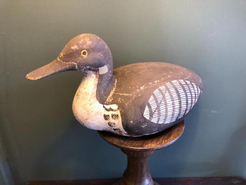 Antiek Houten Lokeend Prachtig., Antiek en Kunst, Antiek | Woonaccessoires, Ophalen of Verzenden