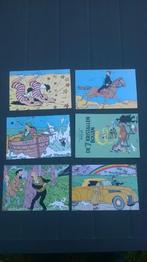 Tintin : 6 cartes postales, Livres, Plusieurs BD, Utilisé, Enlèvement ou Envoi, Hergé