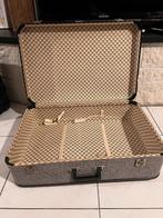 Vintage reiskoffers 3- delig , grijs groot formaat, Ophalen of Verzenden