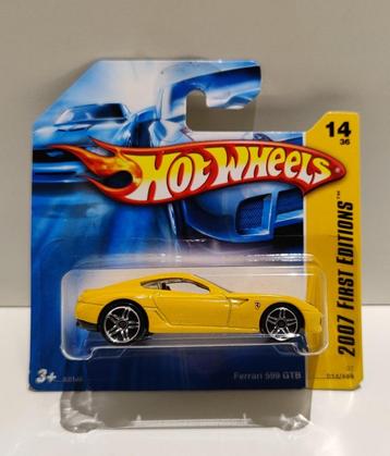 Hot Wheels Ferrari 599 GTB Geel (uit 2007) beschikbaar voor biedingen