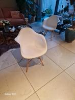 Set van 4 witte kuipstoelen te koop, Ophalen, Gebruikt