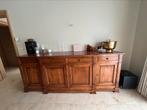 Antieke bruine houten dressoir - 237cm breed, Ophalen, Eikenhout, Nieuw, 200 cm of meer