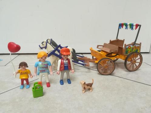 Playmobil – Famille avec calèche 4186, Kinderen en Baby's, Speelgoed | Playmobil, Zo goed als nieuw, Complete set, Ophalen of Verzenden