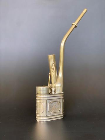Pipe chinoise ancienne – objet de collection décoratif beschikbaar voor biedingen