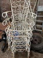 8 chaises et balancelle en fer forgé, Antiquités & Art