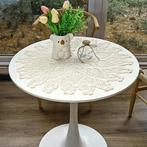 handgemaakt rond beige tafelkleed SNELLE GRATIS LEVERING, Huis en Inrichting, Verzenden, Nieuw, Rond, Buiten