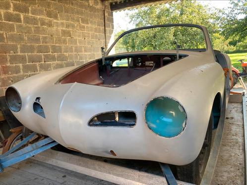 Vw karmann ghia cabrio 1961, Auto's, Oldtimers, Particulier, Volkswagen, Benzine, Cabriolet, 2 deurs, Handgeschakeld, Blauw, Blauw