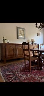 Volledige eetkamer in eik, Huis en Inrichting, Complete eetkamers, Ophalen, Gebruikt, 6 tot 8 stoelen