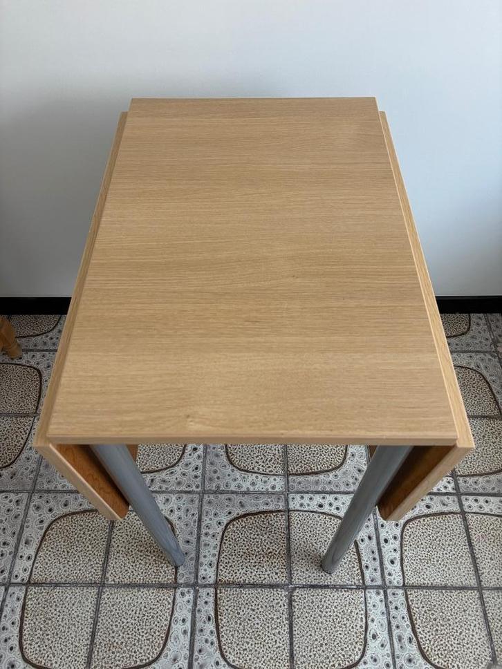 Table 60x40cm avec 2 rabats, Huis en Inrichting, Tafels | Bijzettafels, Nieuw, Rechthoekig, 60 cm of meer, 75 cm of meer, Hout