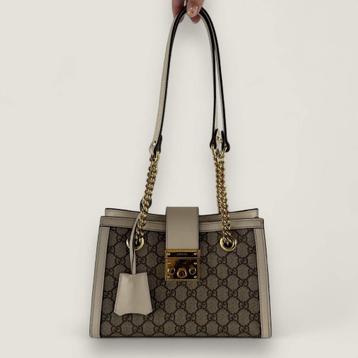Gucci GG supreme padlock tote beschikbaar voor biedingen