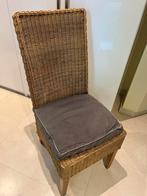 4 rieten stoelen nog in goede staat; +- 10€/stoel, Ophalen, Gebruikt, Bruin, Riet of Rotan