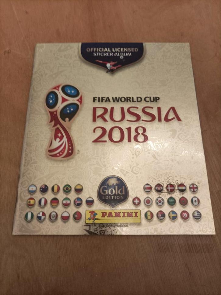 Coupe du monde Panini, Russie 2018, or, album vierge, Hobby & Loisirs créatifs, Autocollants & Images, Enlèvement ou Envoi