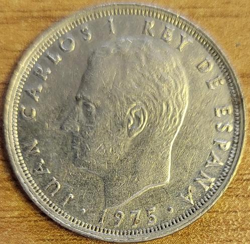 SPANJE 25 peseta's 1975 (*79) De ster KM#808 EF, Postzegels en Munten, Munten | Europa | Niet-Euromunten, Losse munt, Overige landen