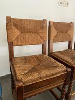 5x houten stoel met rieten zitvlak en leuning, Bois, Brun, Enlèvement, Cinq, Six Chaises ou plus