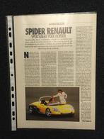 Artikel Renault Sport Spider, Boeken, Auto's | Folders en Tijdschriften, Ophalen of Verzenden, Zo goed als nieuw, Renault