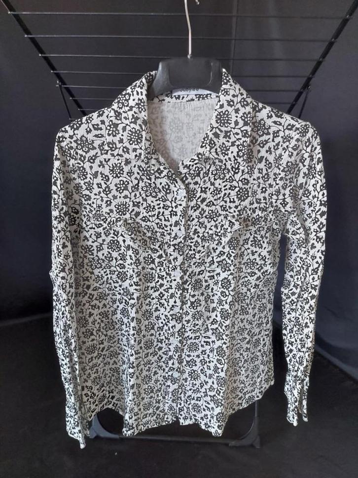 Jubylee - Blouse, Kleding | Dames, Blouses en Tunieken, Gedragen, Maat 38/40 (M), Wit, Ophalen of Verzenden