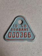 Fietsplaat taksplaat Brabant 1948 tandem, Ophalen of Verzenden, Zo goed als nieuw