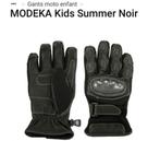 Gants moto enfant MODEKA Kids Summer Noir, Motoren, Handschoenen, Tweedehands, Modeka, Kinderen