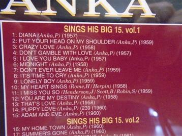  2 CD de Paul Anka (Années 1958 à 1962)