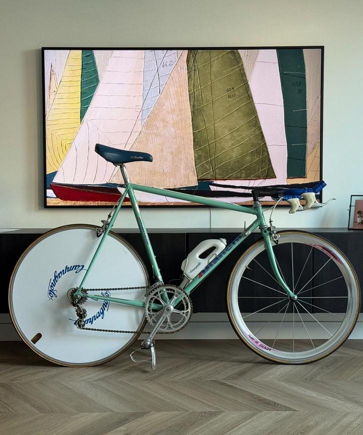 Bianchi Krono tijdritfiets, Campagnolo Super Record, Sport en Fitness, Wielrennen, Zo goed als nieuw, Ophalen