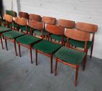 Vintage stoelen retro Deens design, Maison & Meubles, Chaises, Deens design, Pastoe , vintage , retro, Enlèvement, Tissus, Cinq, Six Chaises ou plus