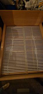 Ikea bedframe Malm met lattenbodem, Ophalen, Gebruikt, Bruin, 210 cm