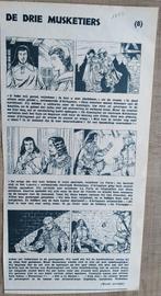 Oud knipsel van beeldverhaal De Drie Musketiers (1956), Verzamelen, Gebruikt, Ophalen of Verzenden, 1940 tot 1960, Prent