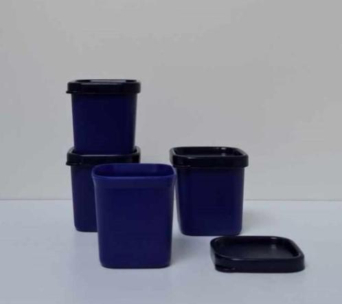 Tupperware Ramekin « Micro Urban Familly » x 4 - Blauw, Huis en Inrichting, Keuken | Tupperware, Nieuw, Bus of Trommel, Blauw