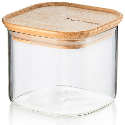 Nieuwe bamboo glass storage van tupperware, Huis en Inrichting, Keuken | Tupperware, Nieuw, Ophalen of Verzenden