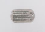 US WWII Officer's Dogtag, 9th Airforce & Nurnberg Trials, Ophalen of Verzenden, Luchtmacht, Kleding of Schoenen
