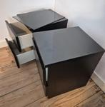 2 tables de nuit IKEA malm bois fonçé, Maison & Meubles, Enlèvement, Comme neuf, Bois