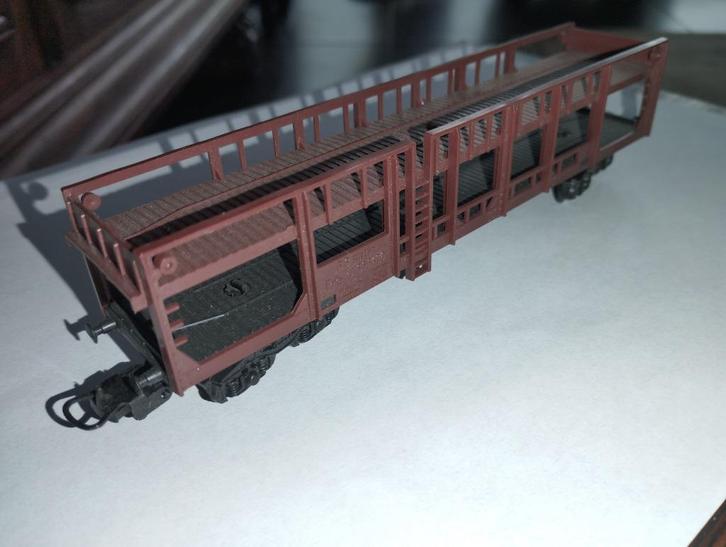 Autotransportwagen FS Italia PPa 666100 – Lima, Hobby en Vrije tijd, Modeltreinen | H0, Zo goed als nieuw, Wagon, Gelijkstroom of Wisselstroom