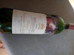 Lege fles mouton rothschild 1985  etiket Paul delvaux, Verzamelen, Wijnen, Ophalen