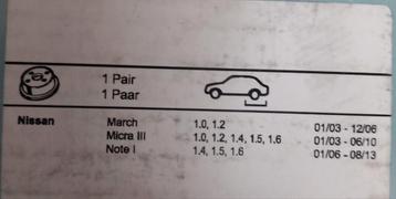 Nissan micra nissan note tambours de freins disponible aux enchères