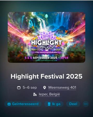 1 ticket pour highligt festival