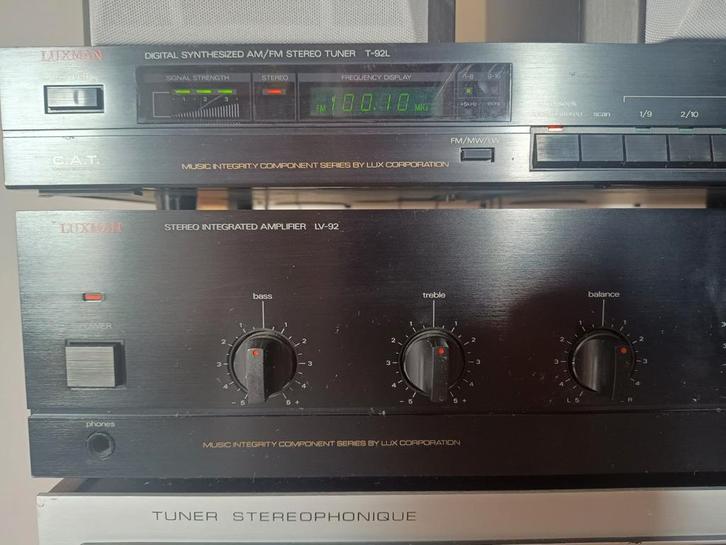 Luxman versterker en tuner 92, Audio, Tv en Foto, Versterkers en Ontvangers, Gebruikt, Stereo, Minder dan 60 watt, Overige merken