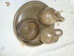 Olie/azijn mostaard setje in aardewerk, Ophalen of Verzenden, Zo goed als nieuw, Aardewerk, Overige typen