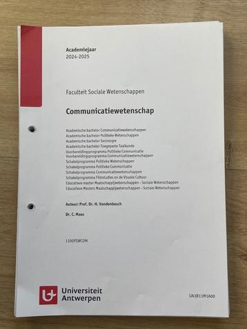 Communicatiewetenschap beschikbaar voor biedingen