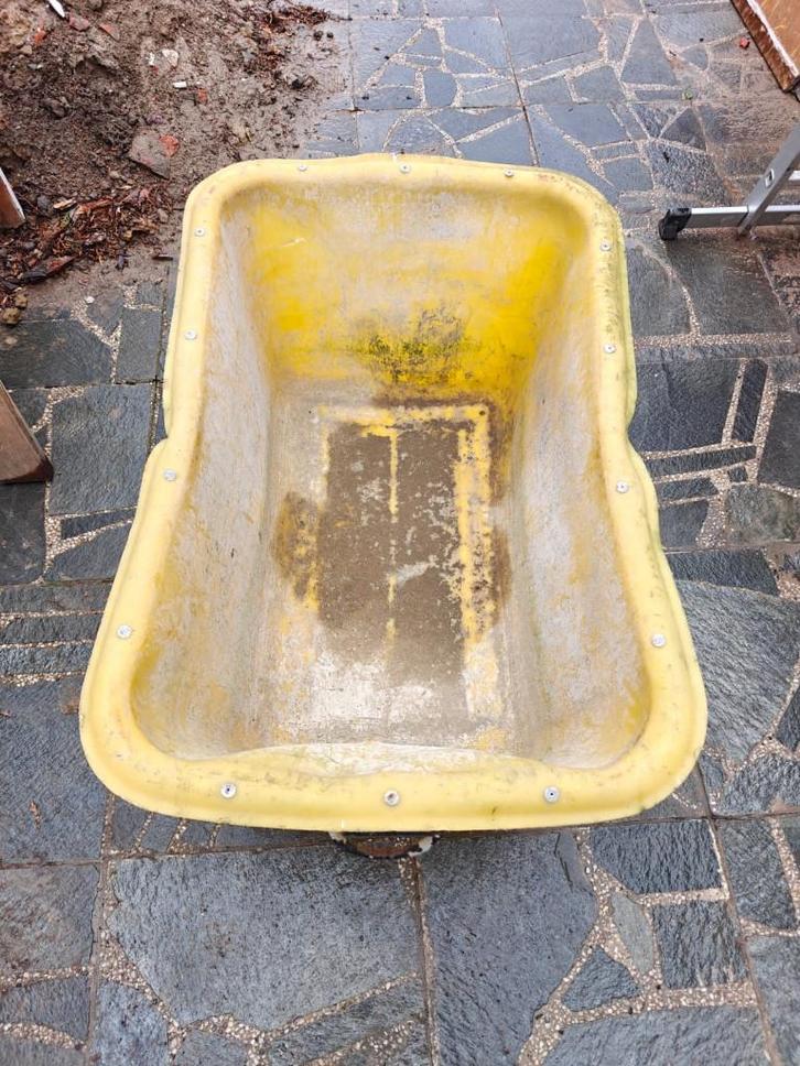 3x mortelkuip, Doe-het-zelf en Bouw, Betonmolens, Gebruikt, Ophalen