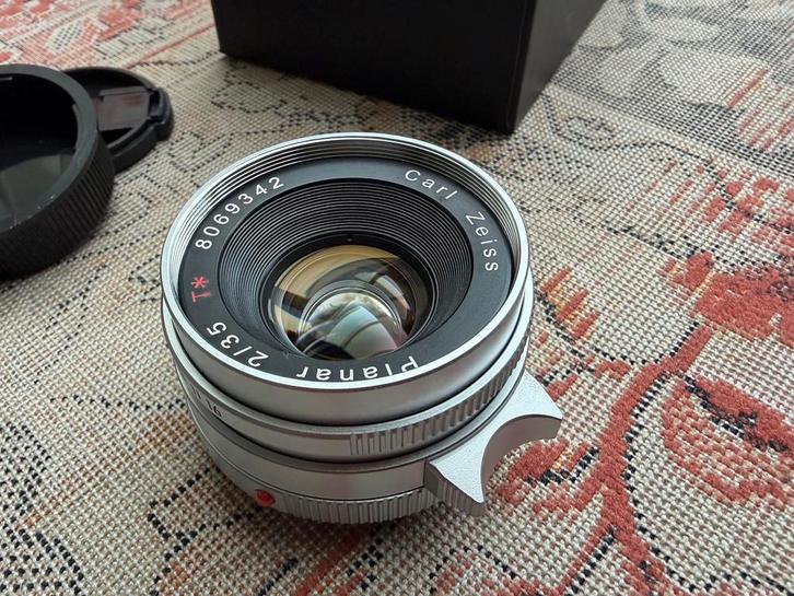 Nieuw Carl Zeiss Planar Contax G35 F2 Silver Lens for Leica, Audio, Tv en Foto, Foto | Filters, Nieuw, Ophalen of Verzenden