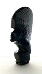 Aztheeks beeldje goud obsidiaan vulkanisch glas, Ophalen of Verzenden